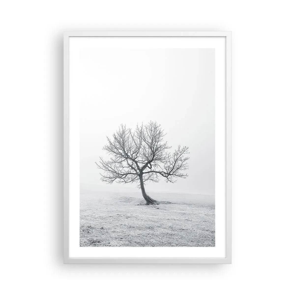 Póster en marco blanco - Contra la nada - 50x70 cm