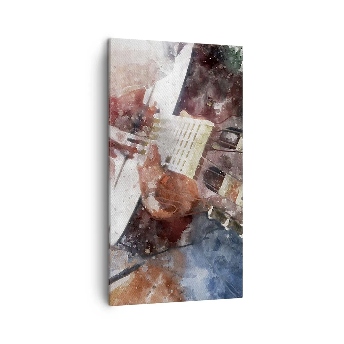 Cuadro sobre lienzo - Impresión de Imagen - ¿Y qué opinas? - 45x80 cm