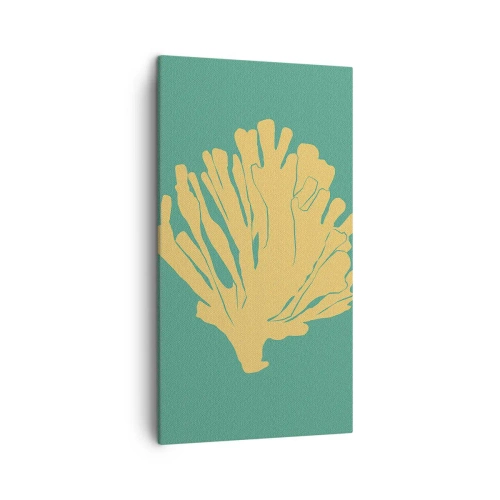 Cuadro sobre lienzo - Impresión de Imagen - Arbusto de un bosque submarino - 45x80 cm