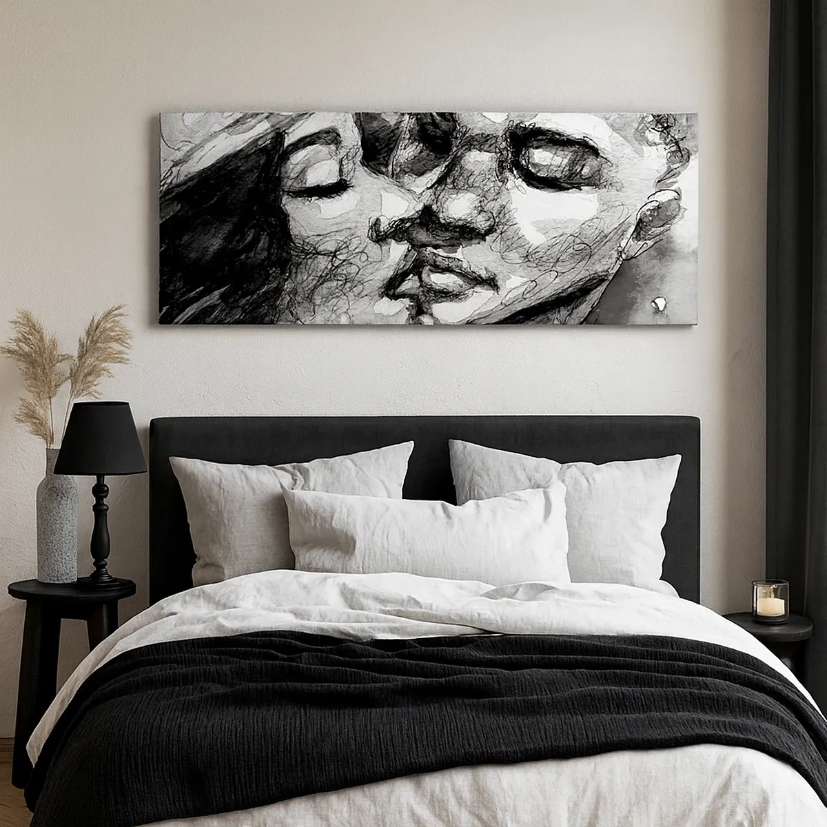 Cuadro sobre lienzo - Impresión de Imagen - Un momento tierno - 30x30 cm