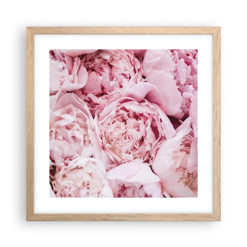 Póster en marco roble claro - Cálido y fragante - 40x40 cm