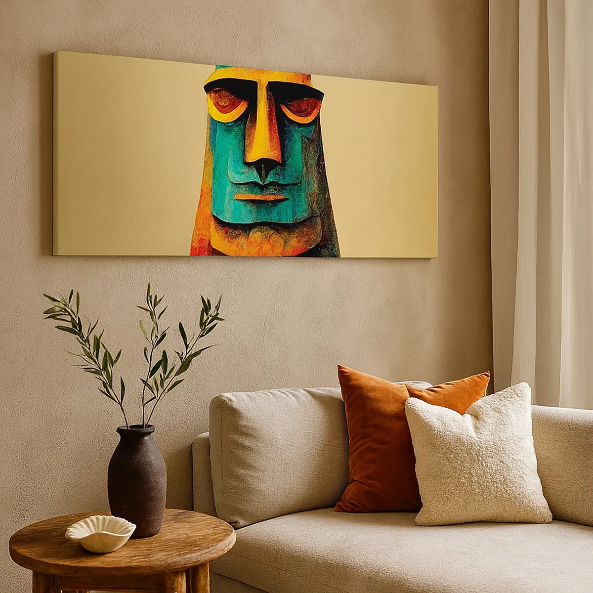 Cuadro sobre lienzo - Impresión de Imagen - Escultural, pero simpática - 30x30 cm