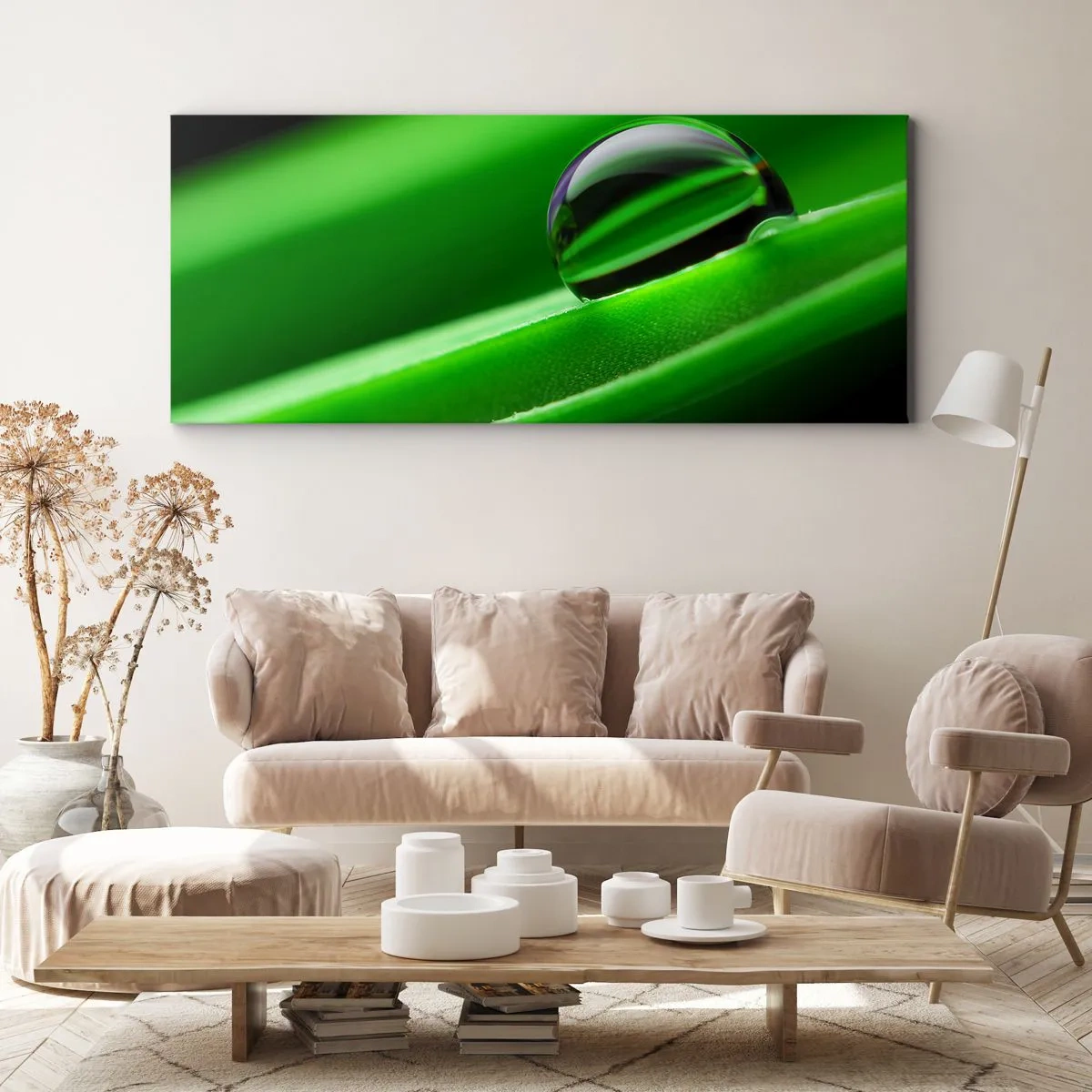 Cuadro sobre lienzo - Impresión de Imagen - La vida de cerca - 90x30 cm