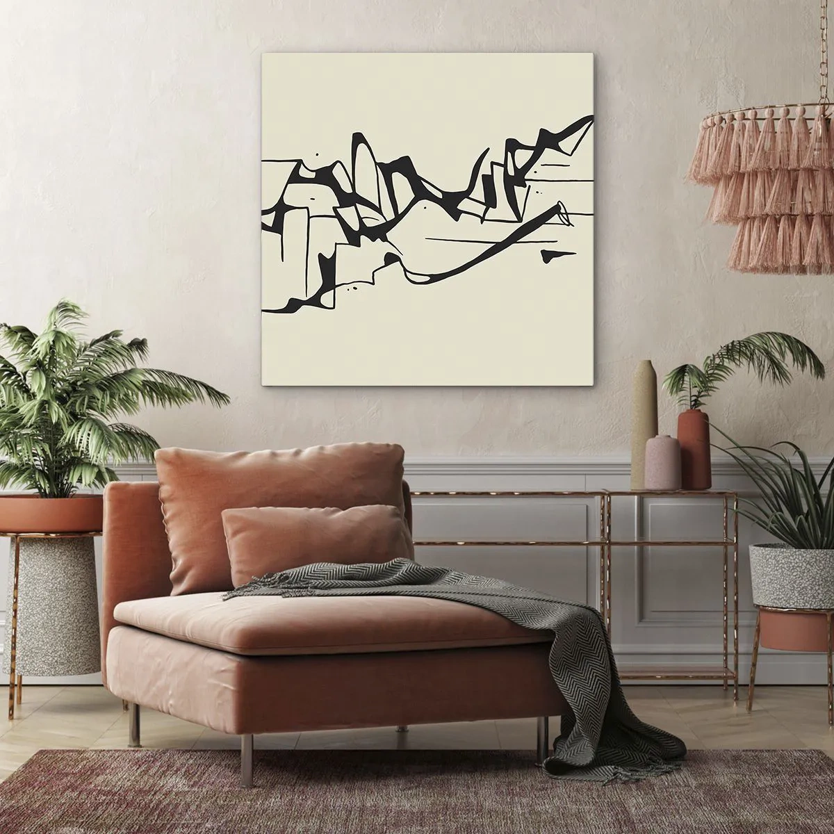 Cuadro sobre lienzo - Impresión de Imagen - Tal vez sea un paisaje - 50x50 cm