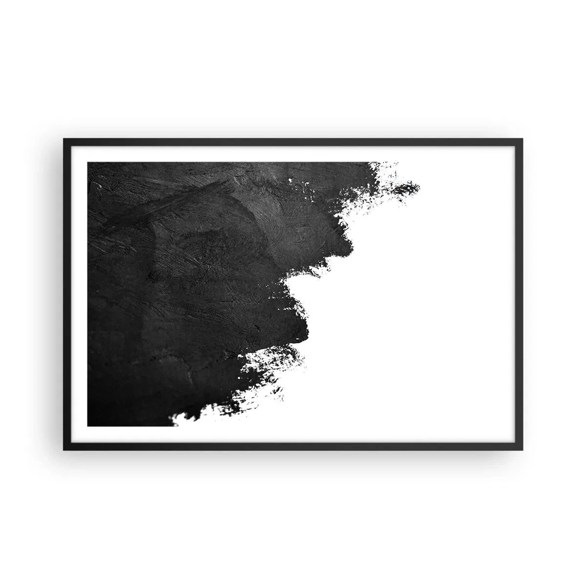 Póster en marco negro - Elementos: tierra - 91x61 cm