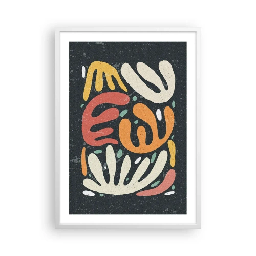 Póster en marco blanco - Composición - Estoy a punto de atraparte - 50x70 cm