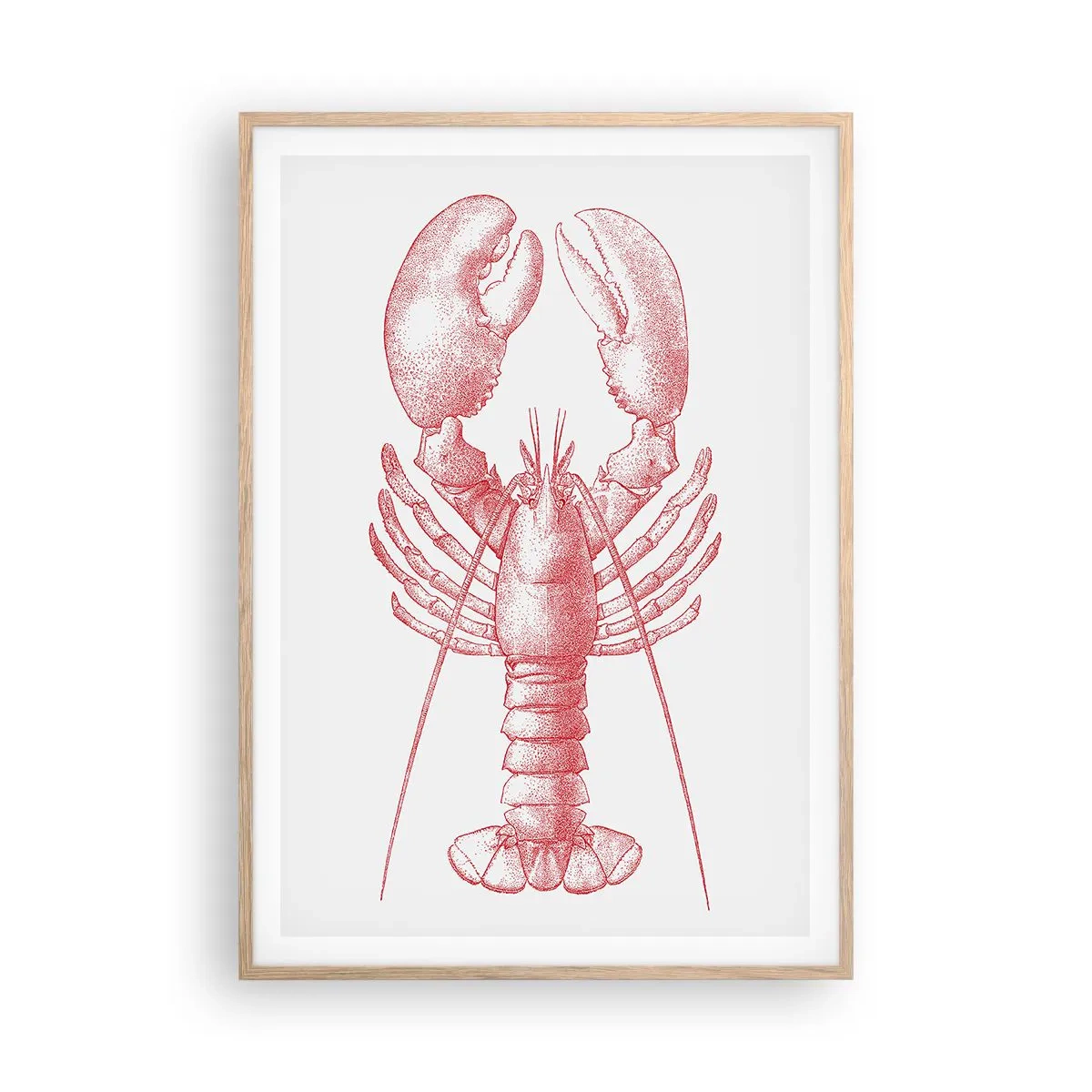 Póster en marco roble claro - La reina de los fondos rocosos - 70x100 cm