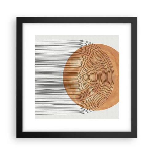 Póster en marco negro - Una composición soleada - 30x30 cm