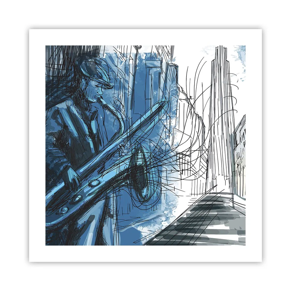 Póster - Rapsodia urbana - 50x50 cm
