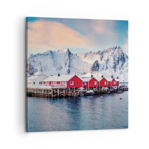 Cuadro sobre lienzo - Impresión de Imagen - Un retiro en el norte - 60x60 cm