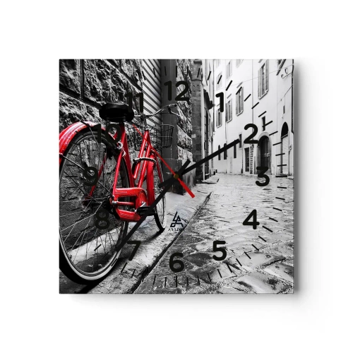 Reloj de pared - Reloj de vidrio - La verdadera belleza no envejece - 40x40 cm