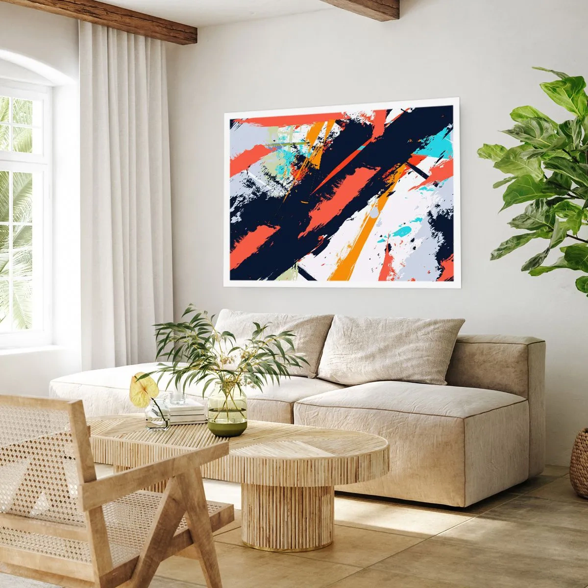 Póster - Composición dinámica - 70x50 cm