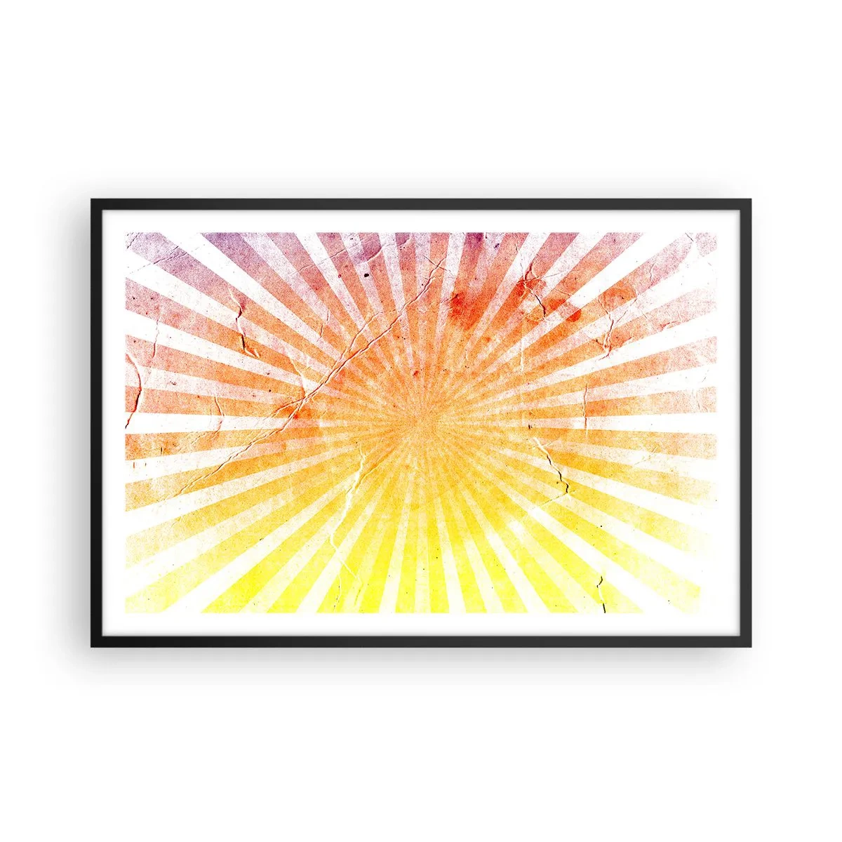 Póster en marco negro - Renacer del sol - 91x61 cm