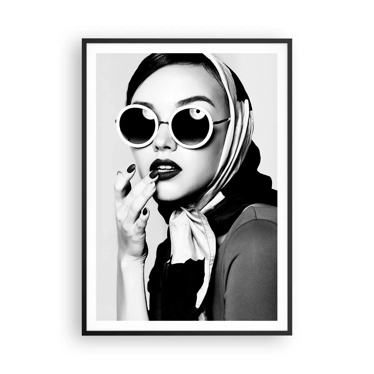 Póster en marco negro - Saludos desde los años 60 - 70x100 cm