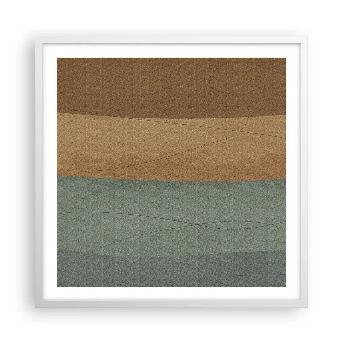 Póster en marco blanco - Composición horizontal - 60x60 cm