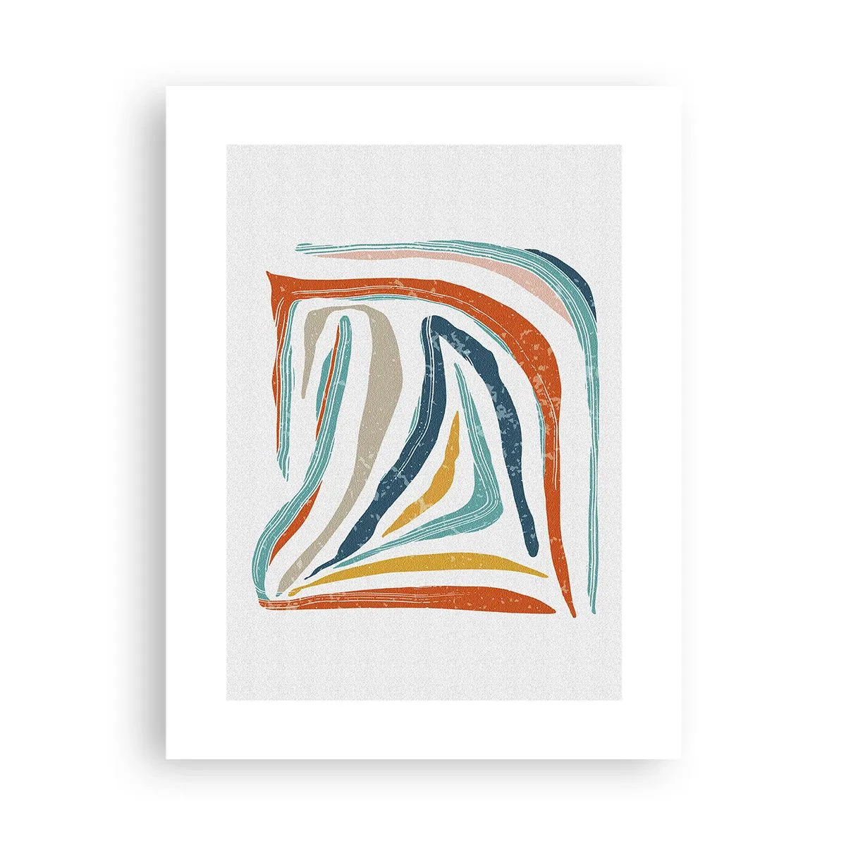 Póster - Abstracción sonriente y amistosa - 30x40 cm