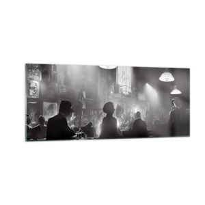 Cuadro sobre vidrio - Impresiones sobre Vidrio - En clave de jazz - 100x40 cm