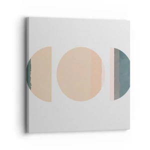 Cuadro sobre lienzo - Impresión de Imagen - Círculo tras círculo - 30x30 cm