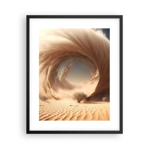 Póster en marco negro - Portal abierto - 40x50 cm