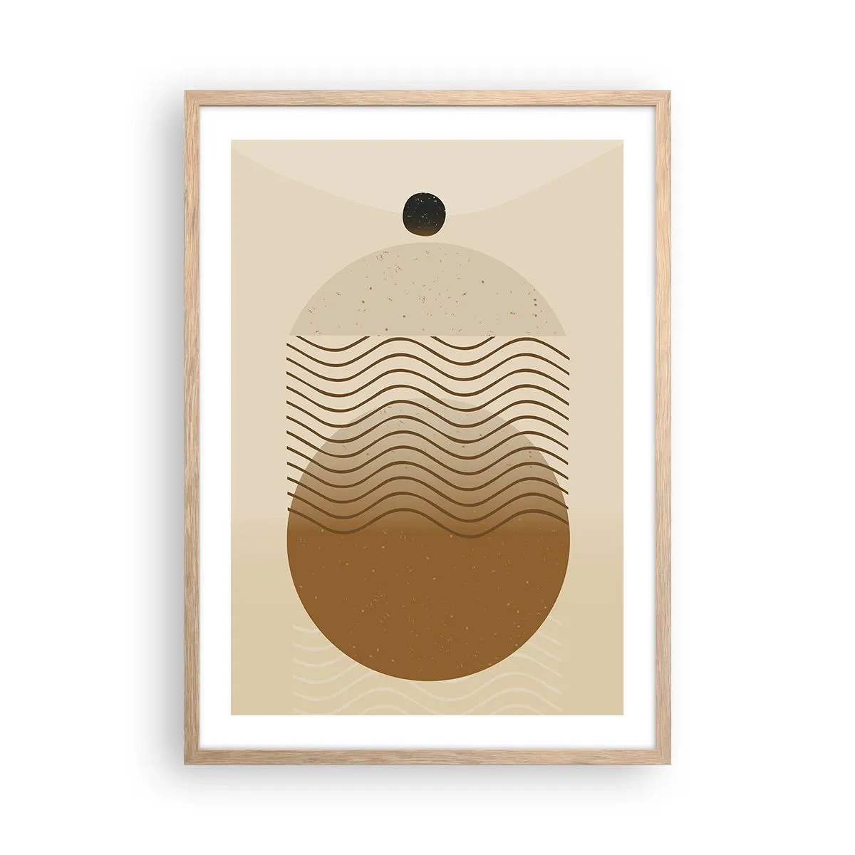 Póster en marco roble claro - Sobre el origen de las figuras geométricas - 50x70 cm