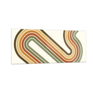 Cuadro sobre vidrio - Impresiones sobre Vidrio - Zigzagueando hasta su destino - 100x40 cm