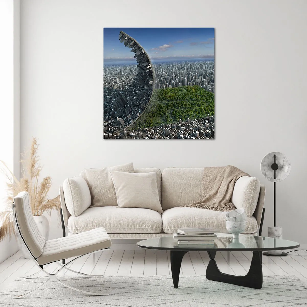 Cuadro sobre vidrio - Impresiones sobre Vidrio - La naturaleza es eterna - 30x30 cm