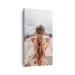 Cuadro sobre lienzo - Impresión de Imagen - Rumbo a la felicidad - 55x100 cm