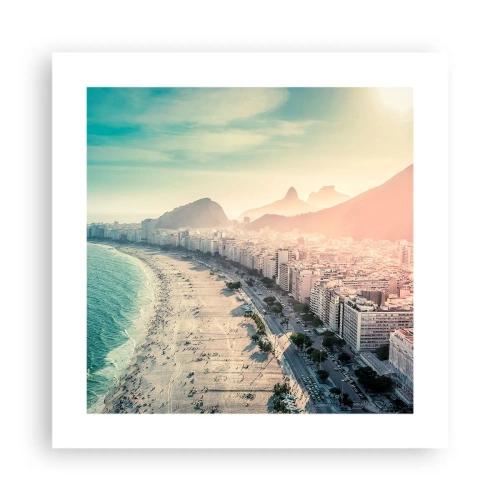 Póster - Vacaciones perpetuas en Río - 40x40 cm