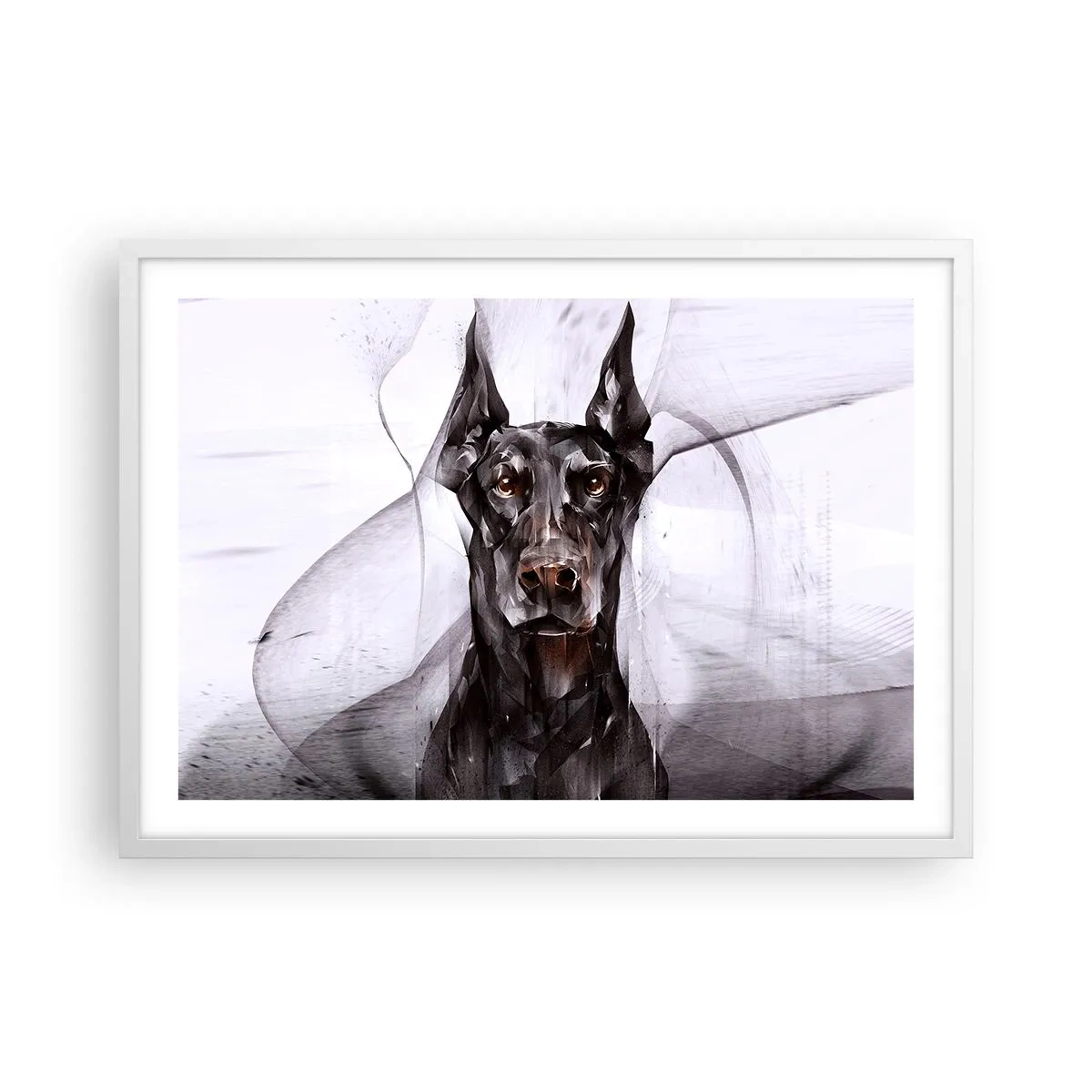 Póster en marco blanco - Nacido noble - 70x50 cm