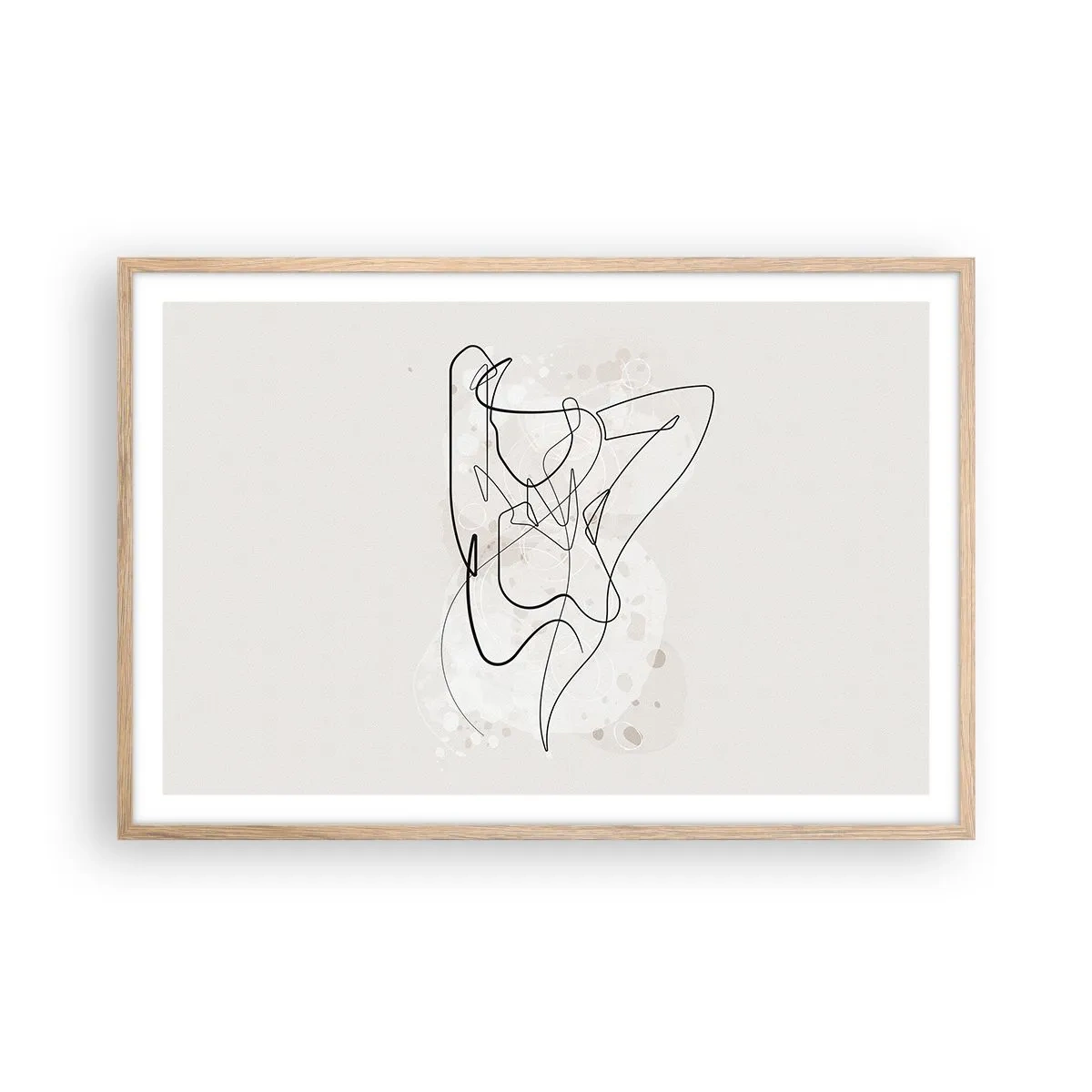 Póster en marco roble claro - El arte de la seducción - 91x61 cm