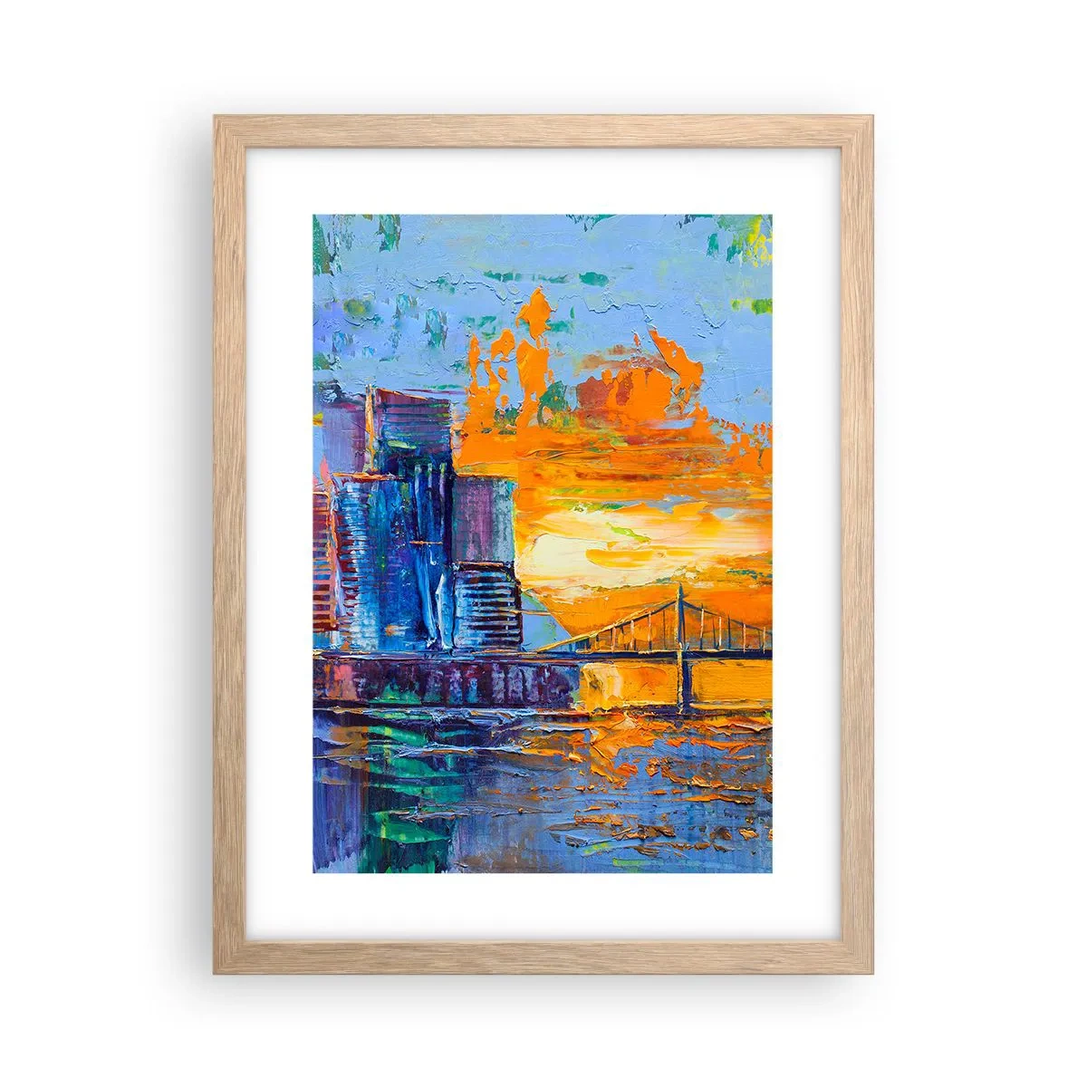 Póster en marco roble claro - Cultura y naturaleza - 30x40 cm