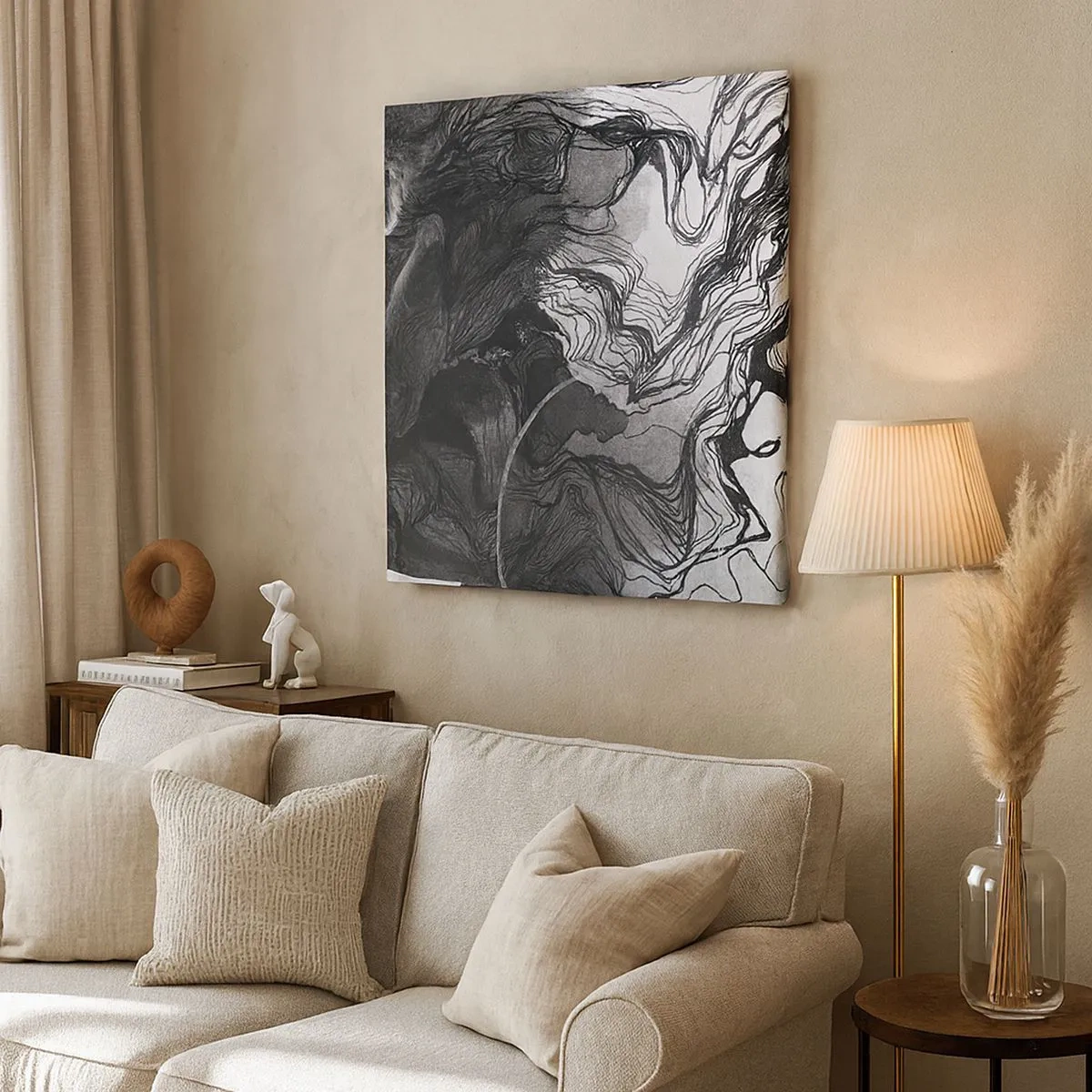 Cuadro sobre lienzo - Impresión de Imagen - Enredada en sueños - 30x30 cm