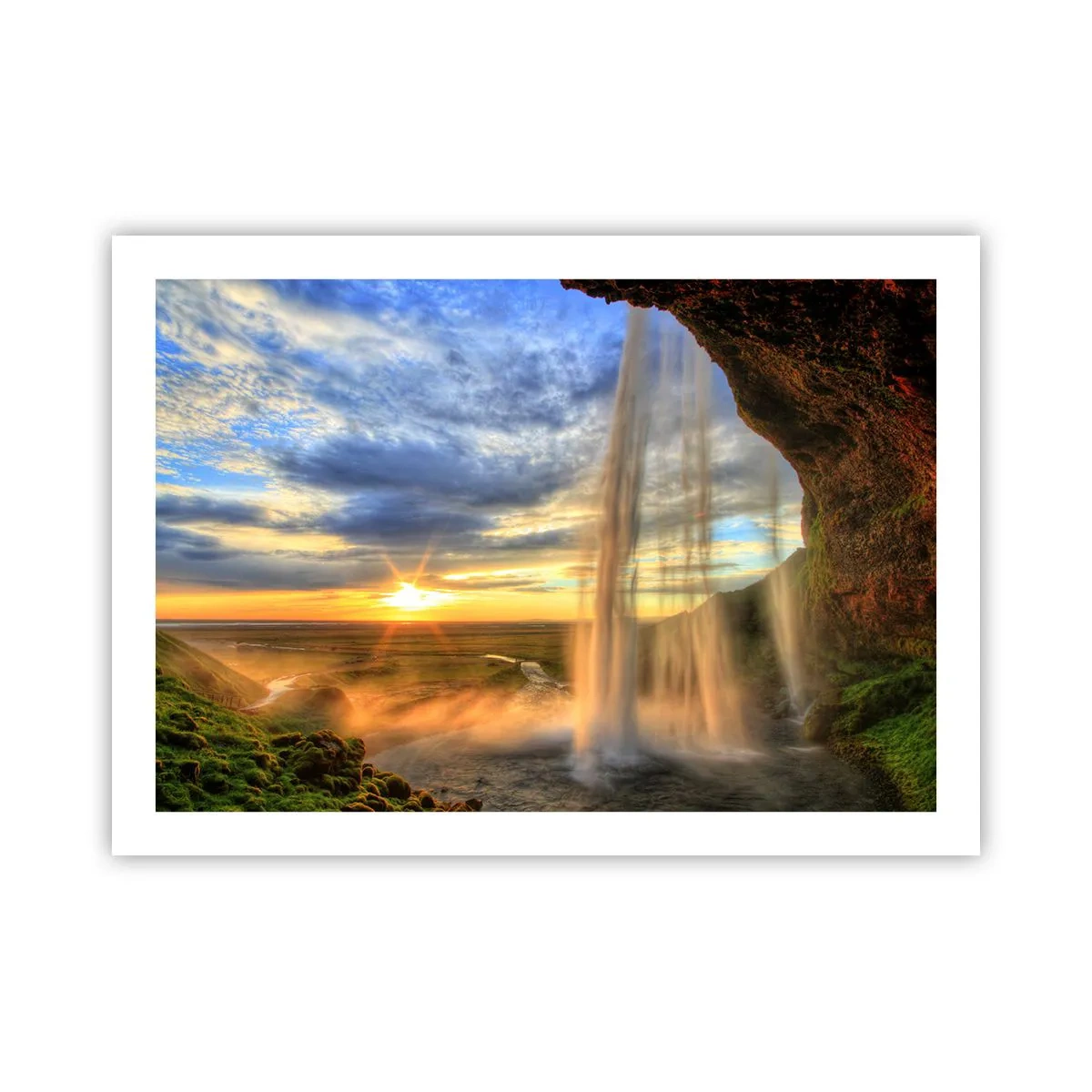 Póster - El mundo tras el velo de las gotas - 70x50 cm