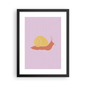 Póster en marco negro - No hay prisa - 30x40 cm