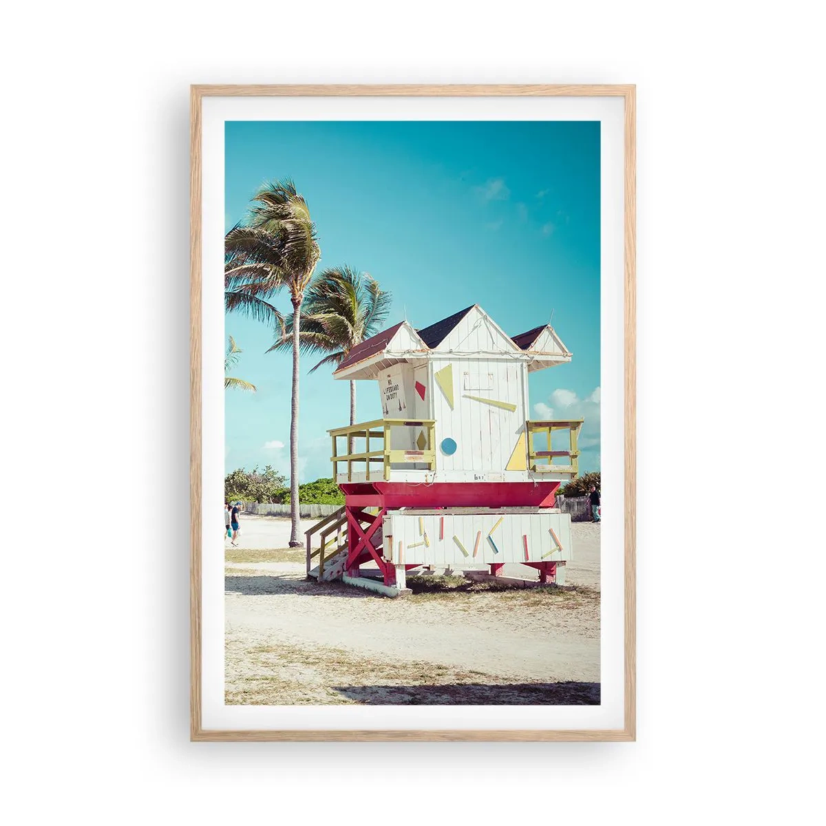 Póster en marco roble claro - Un hermoso día por delante - 61x91 cm