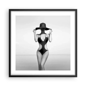 Póster en marco negro - Mi nombre es Elegancia - 50x50 cm