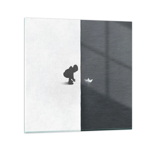 Cuadro sobre vidrio - Impresiones sobre Vidrio - Una gran expedición náutica - 50x50 cm