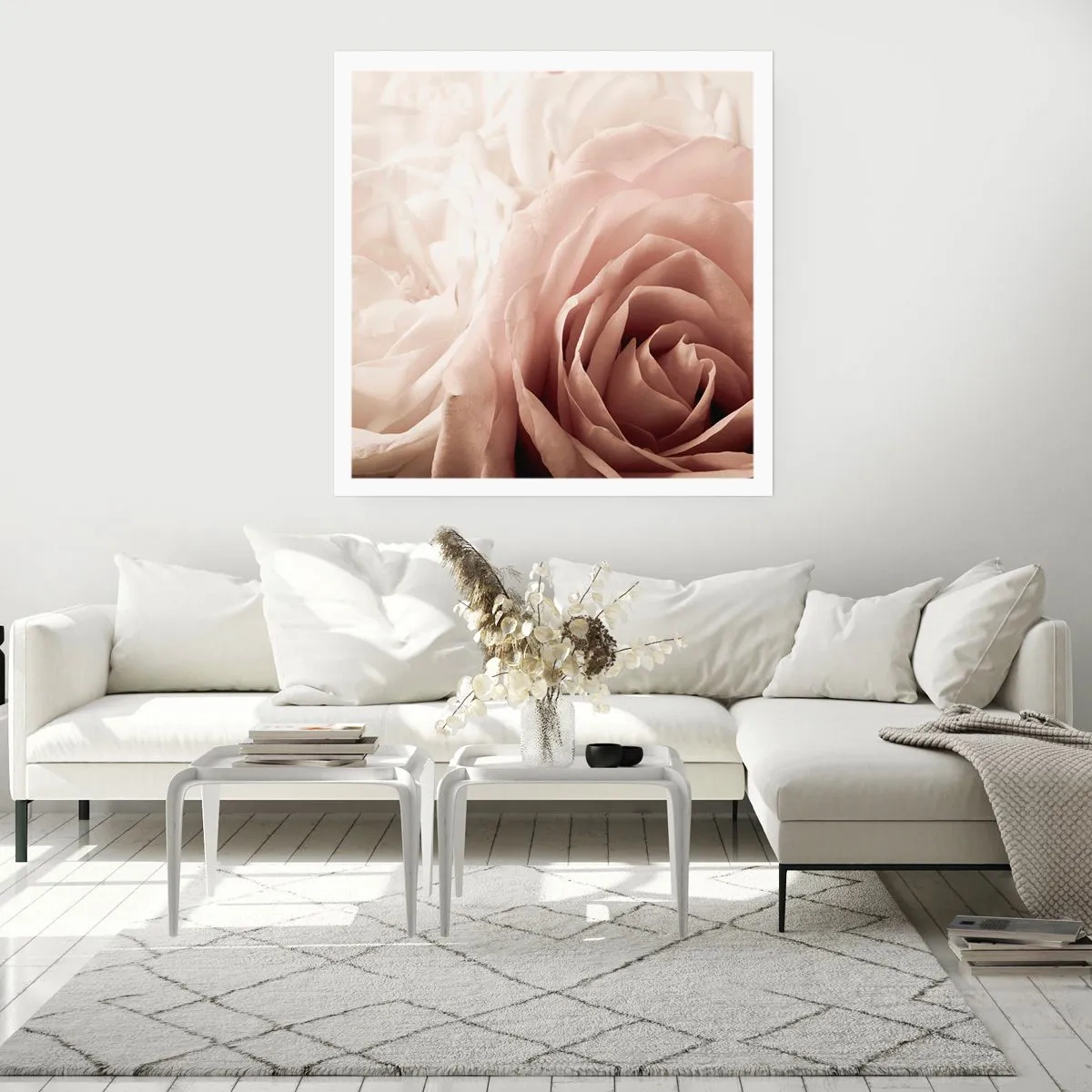 Póster - En el corazón de una rosa - 30x30 cm