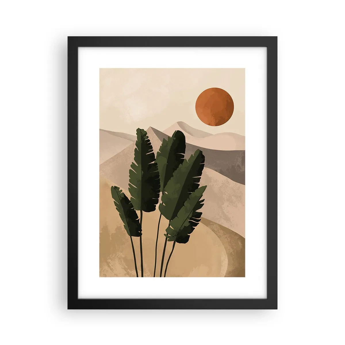Póster en marco negro - El triunfo de la vida - 30x40 cm