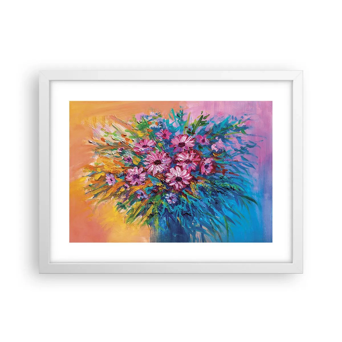 Póster en marco blanco - La energía de la vida - 40x30 cm