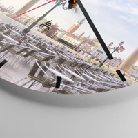 Esfera sin numeración, con rayas