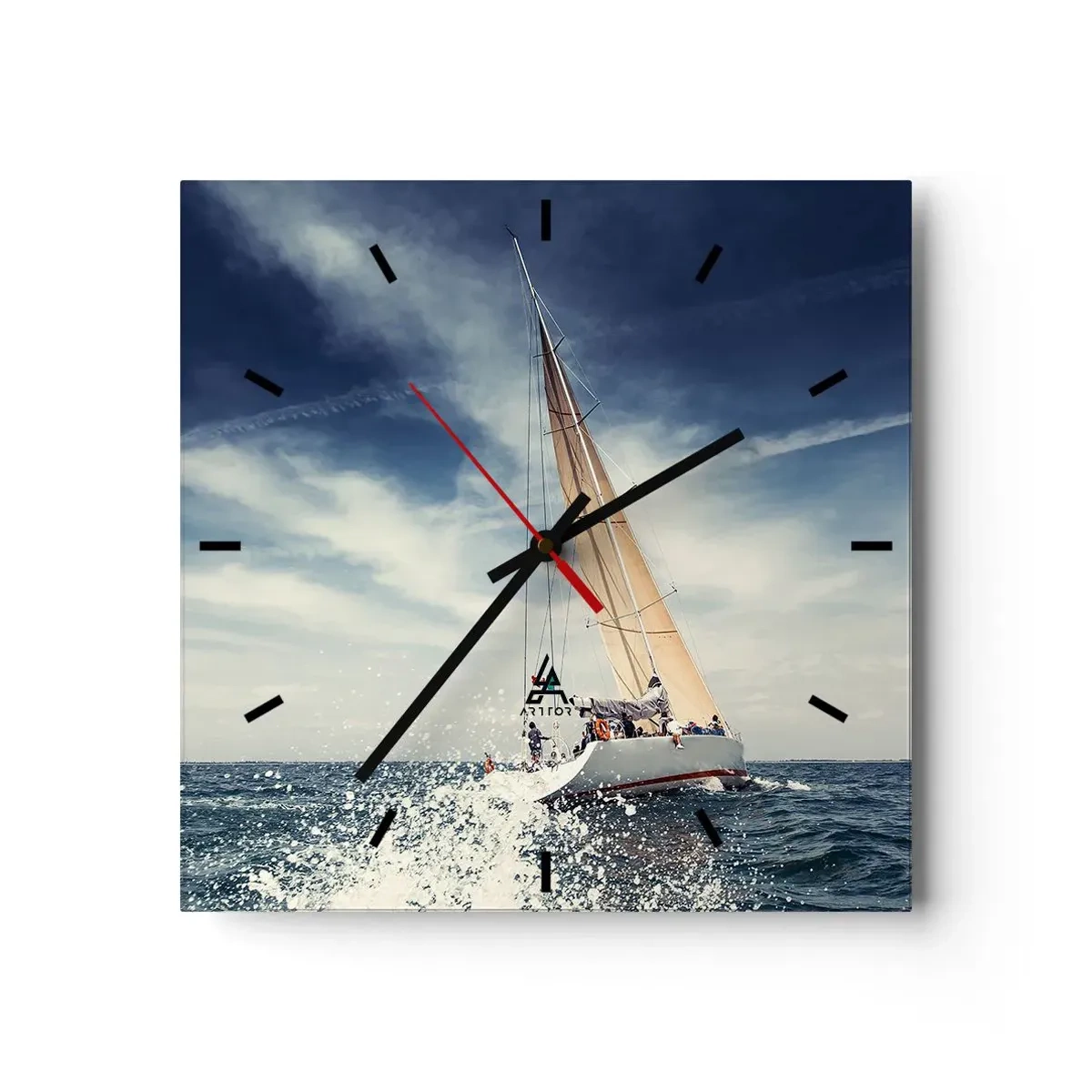 Reloj de pared - Reloj de vidrio - ¡No nos alcanzarán! - 40x40 cm