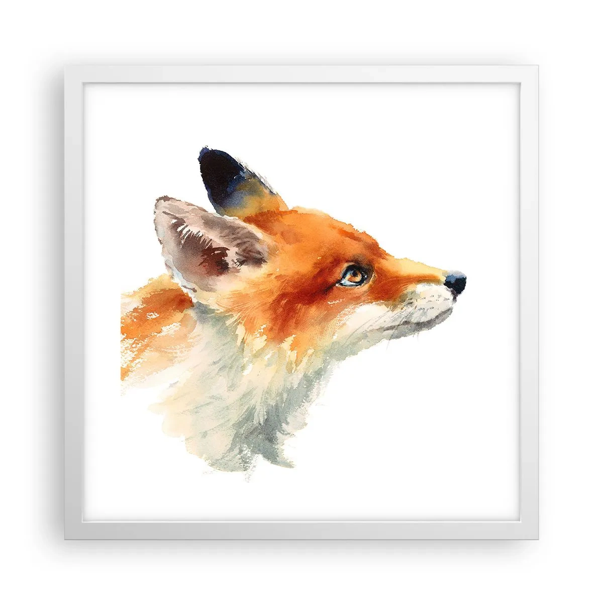 Póster en marco blanco - Nunca se es demasiado cuidadoso - 40x40 cm