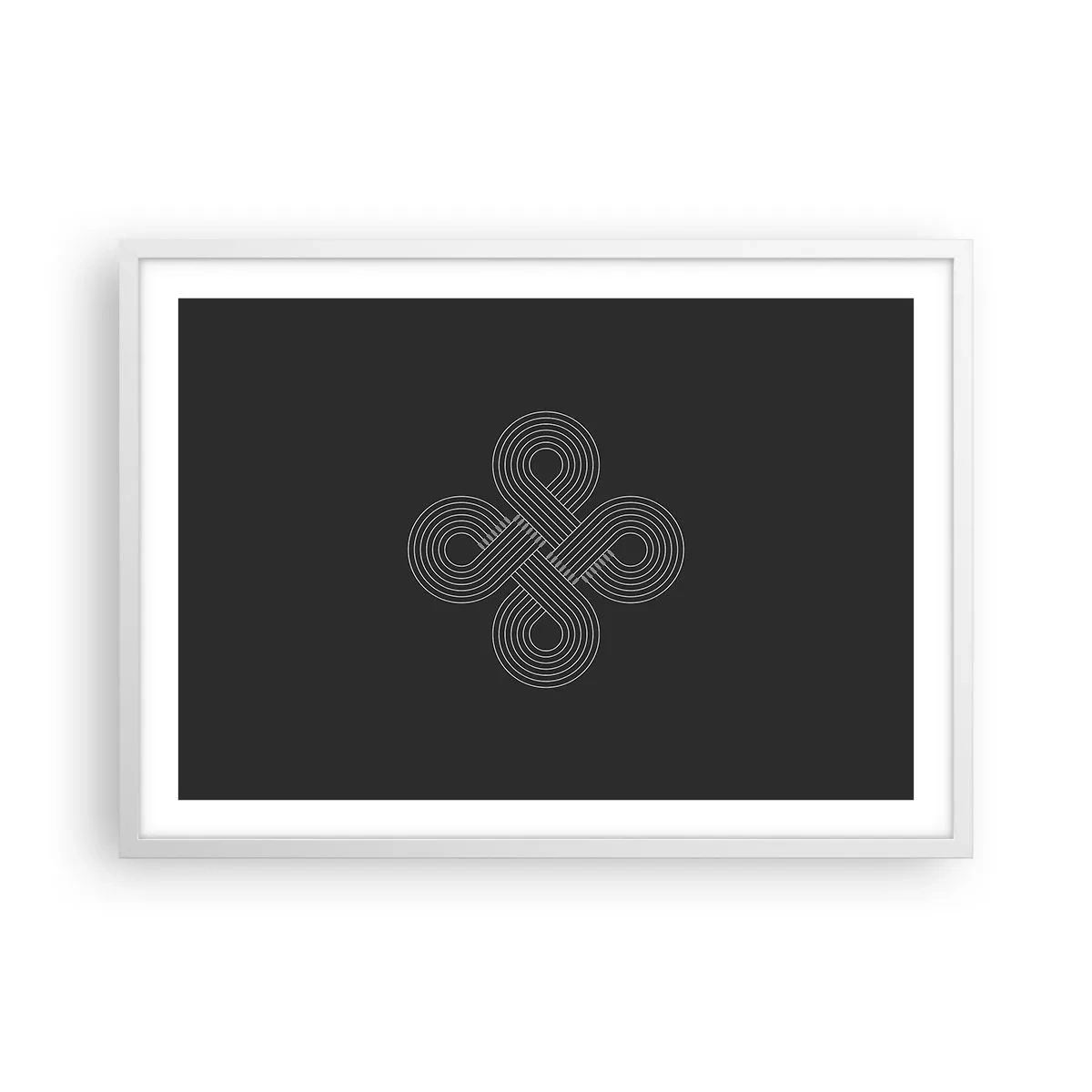 Póster en marco blanco - El espíritu celta - 70x50 cm