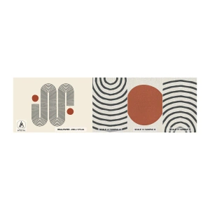 Muestra de fotomural Premium Canvas - De principio a fin - Abstracción, Gráficos, Minimalismo - 100x30 cm