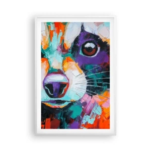 Póster en marco blanco - Solo buenas emociones - 61x91 cm