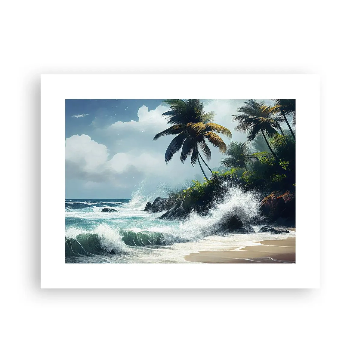 Póster - En una costa tropical - 40x30 cm