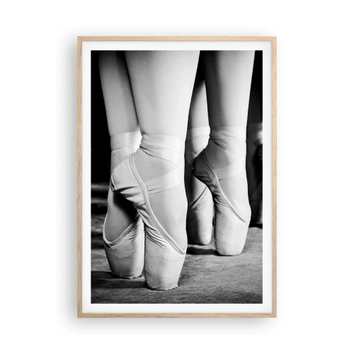 Póster en marco roble claro - En conjunto y al unísono - 70x100 cm