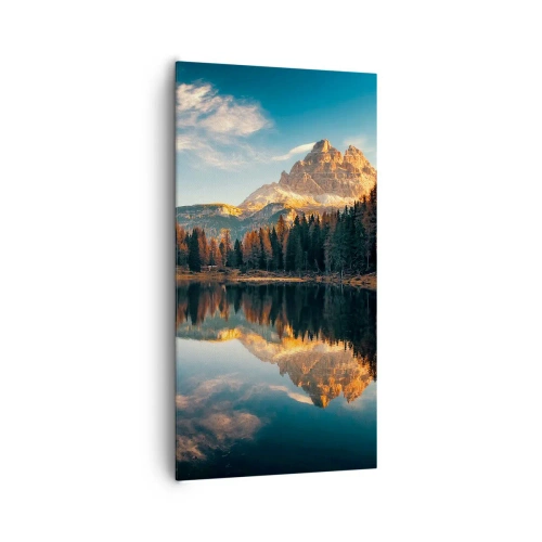 Cuadro sobre lienzo - Impresión de Imagen - Paisaje duplicado - 65x120 cm