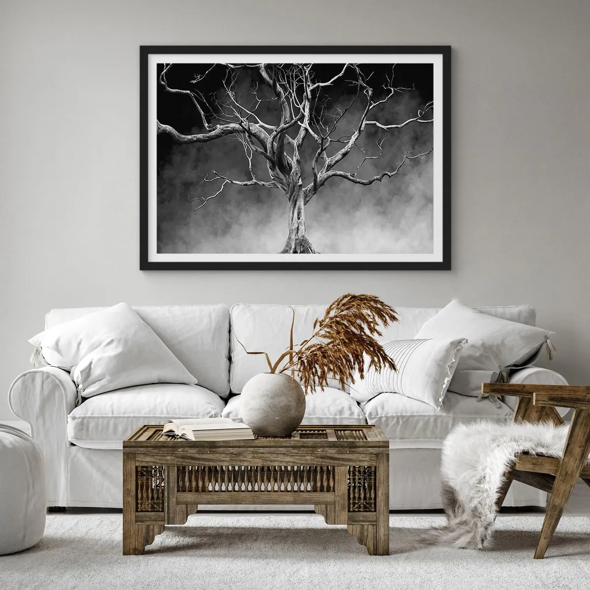 Póster en marco negro - Primordial y sagrado - 91x61 cm
